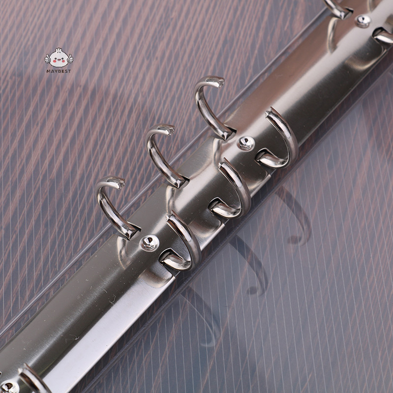 {maybest} แฟ้ม pp สิ่งทอลายทแยงโปร่งใสสร้างสรรค์ a6 a5 โฟลเดอร์เก้ารู b5 หกรู {TH}