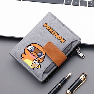 โปเกมอน โปเกมอน กระเป๋าสตางค์การ์ตูนน่ารักพับความจุขนาดใหญ่ก…