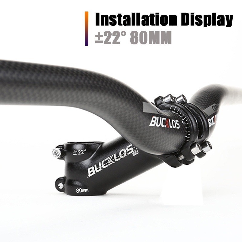 BUCKLOS 7/17/22 ° MTB สเต็ม 31.8mm คอแฮนด์จักรยานเสือภูเขา คอแฮนด์จักรยาน 60/70/80/90/100mm คอแฮนด์ สเตมจักรยาน