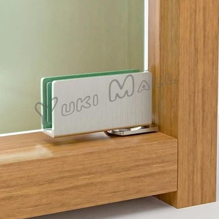 Yuki บานพับประตูกระจก ฮาร์ดแวร์เฟอร์นิเจอร์ บานพับกระจกประตูเดียว Cabinets Glass Door Hinges