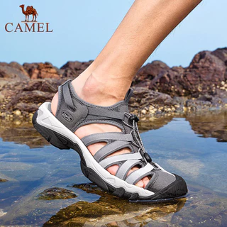 Camel Outdoor River สําหรับผู ้ ชายและผู ้ หญิงคนรักฤดูร ้ อนBreathable Water-dryingรองเท ้ าแตะกีฬาชายหาดรองเท ้ าผู ้ ชาย