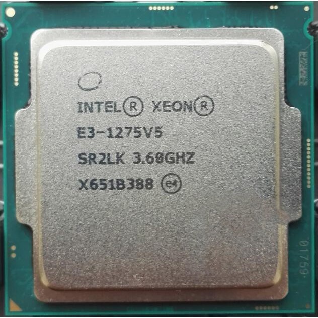 Intel XEON E3 1220V5 1230V5 1240V5 1270V5 1275V5 1280V5 1225V5 1245 V5 1260LV5 2134 1240 LV5 Core E1