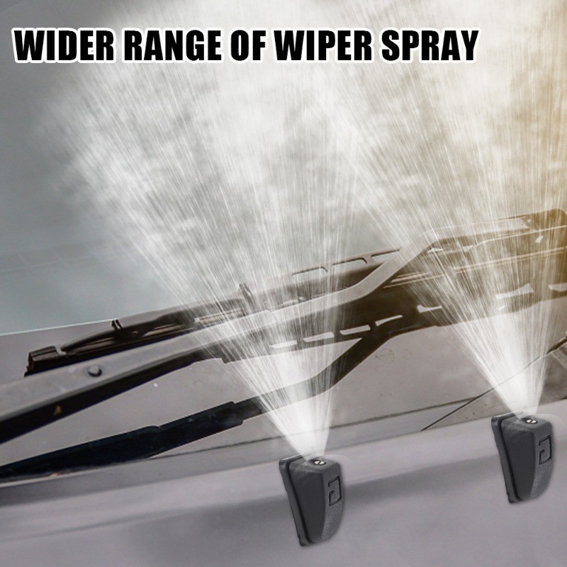 [ ที่โดดเด่น ] หัวฉีดเครื่องซักผ้ากระจกหน้ารถ - ที่ปัดน้ําฝนรถยนต์ - หัวฉีดสเปรย์ปัดน้ําฝน - เจ็ทสเปรย์สองรู - หัวสปริงเกลอร์ - อุปกรณ์รถยนต์สากล - รูปที่ 2