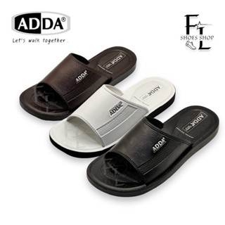 ADDA PU รองเท้าแตะแบบสวม รองเท้าแตะแอดด้า รองเท้าแตะลำลอง รุ…