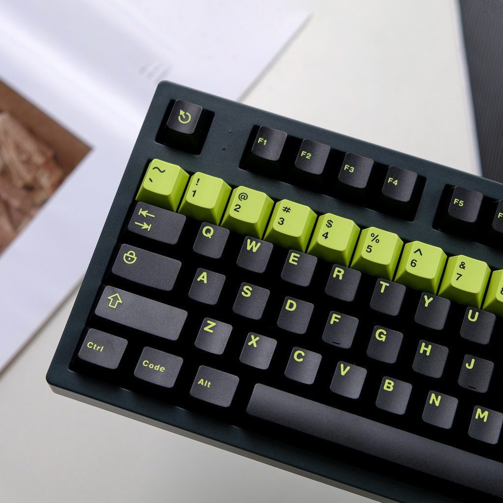 253 คีย ์ Toxic Full Keycap ชุด Cherry Profile Double Shot ABS Keycaps สําหรับ Gateron MX Switches Mechanical Gamer คีย ์ บอร ์ ด