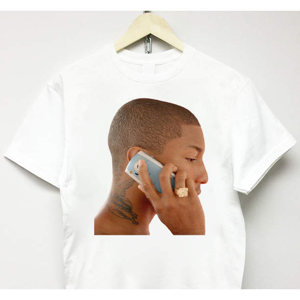 เสื้อยืด Pharrell Vtg Rap Tour Merch Vlone Kanye West Rodman Travis Scott Neptune