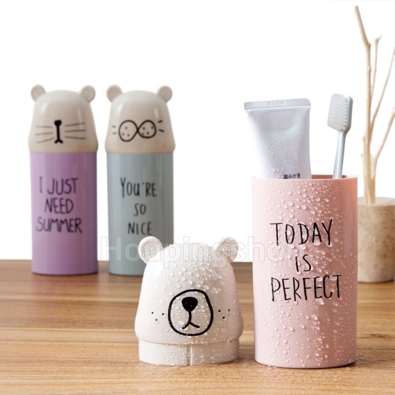ยาสีฟันแบบพกพากล ่ องแปรงสีฟันผู ้ ถือกลางแจ ้ งเดินป ่ าCamping Travelแปรงสีฟันกรณีกล ่ องเก ็ บห ้ องน ้ ํา
