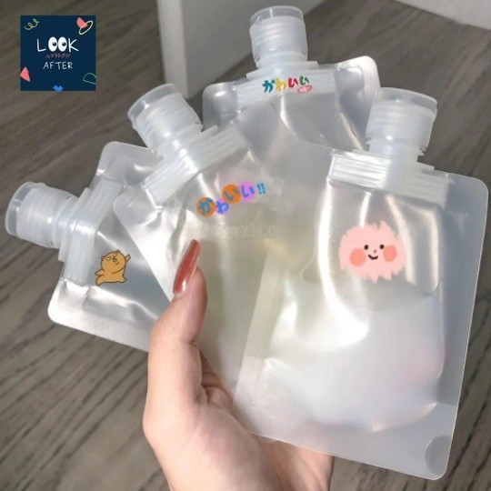 Look After SET 1 ชิ้น/ 5 ชิ้น ถุงบีบ ใส่ของเหลว ใช้สำหรับเดินทาง มีฝาเปิดปิด ไม่หกแน่นอน