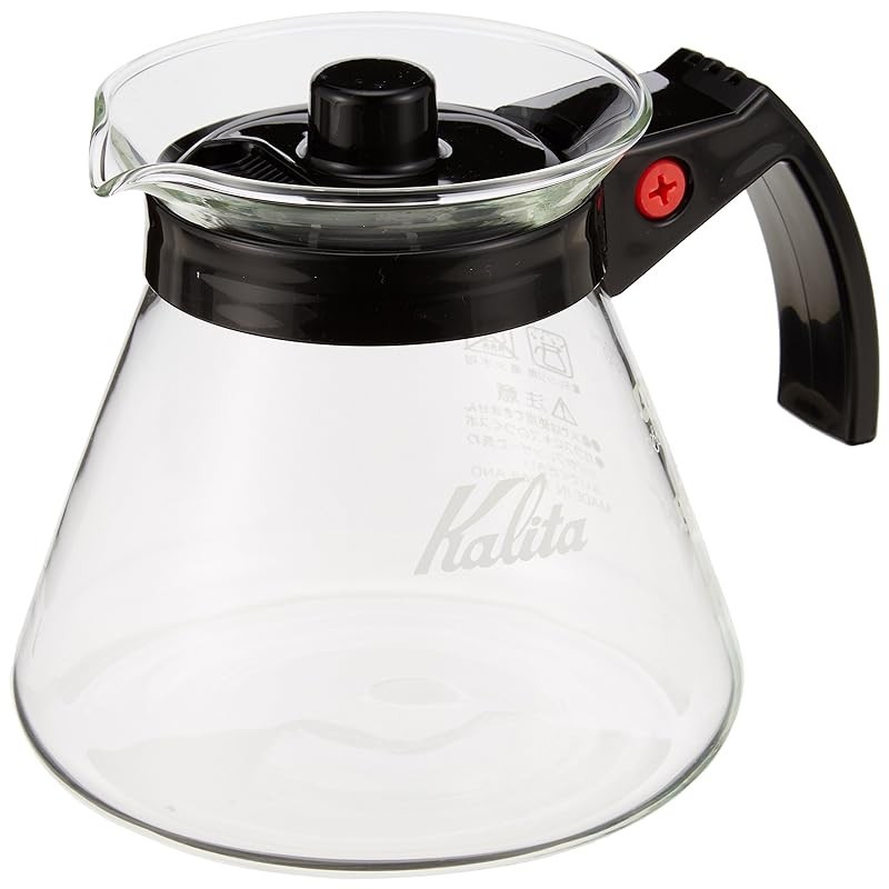 Kalita Easy Pour Coffee Server 102 Heat-resistant Glass 500ml for 2-4 people Microwave and Dishwashe