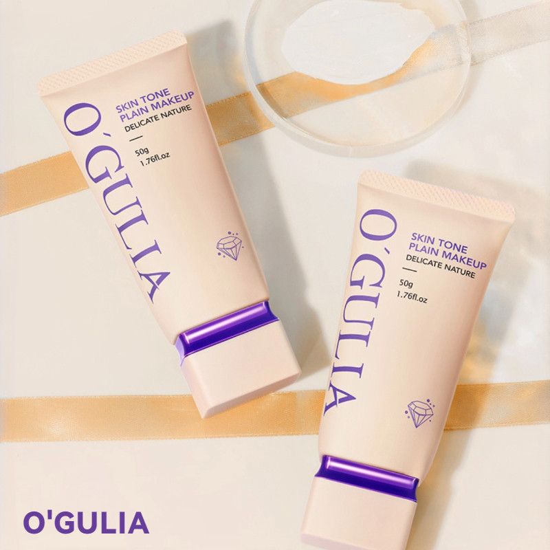 Ogulia เมคอัพเบสไพรเมอร์คอนซีลเลอร์ไม่มี False Whitening กันน้ํา Sweatproof ติดทนนานไม่มีปลอกแต่งหน้