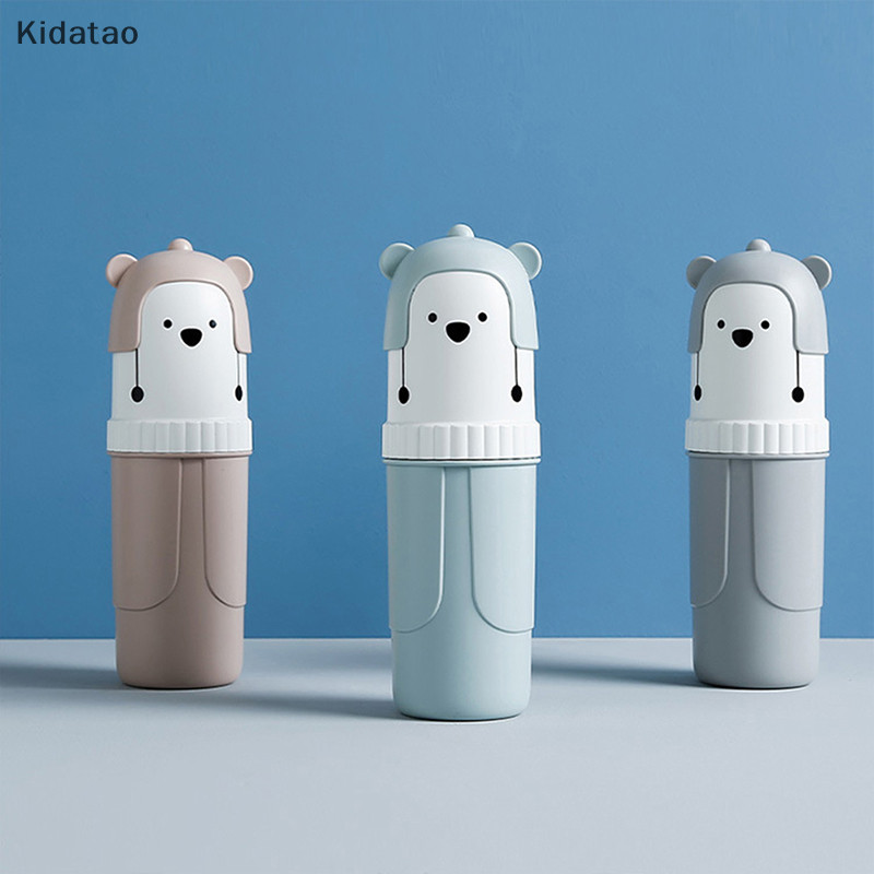 Kidatao น่ารักแบบพกพาผู้ถือแปรงสีฟันกล่อง Travel แปรงสีฟันถ้วยคอนเทนเนอร์ใหม่