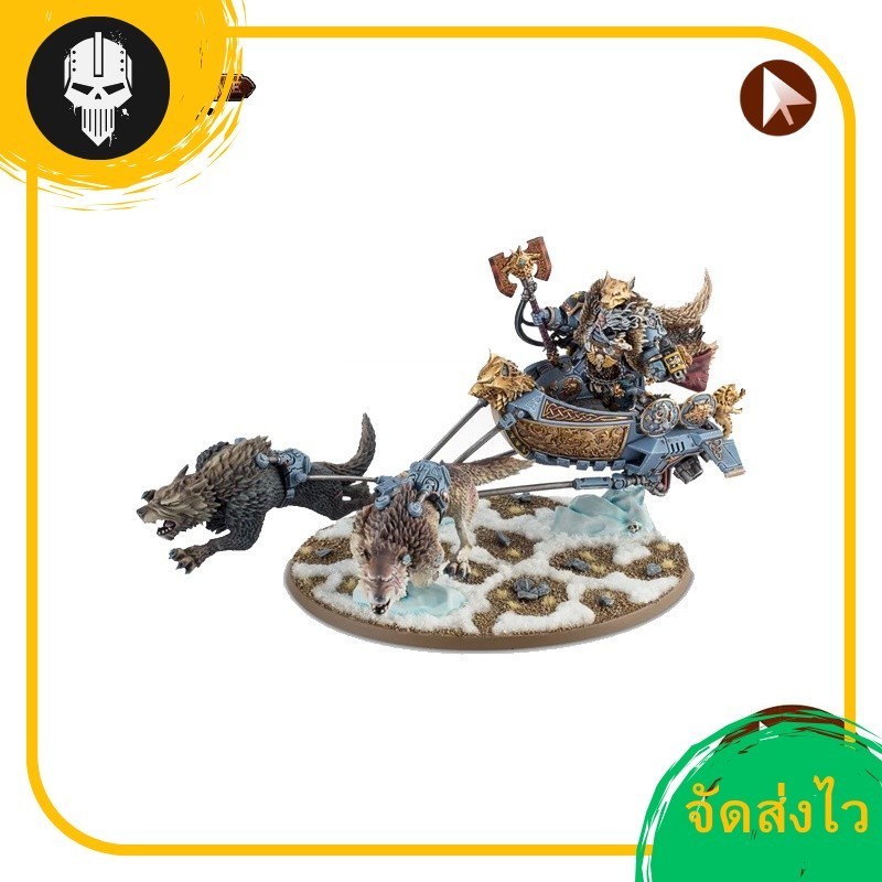 WARHAMMER 40K : SPACE WOLVES : LOGAN GRIMNAR ON STORMRAIDER วอร์แฮมเมอร์