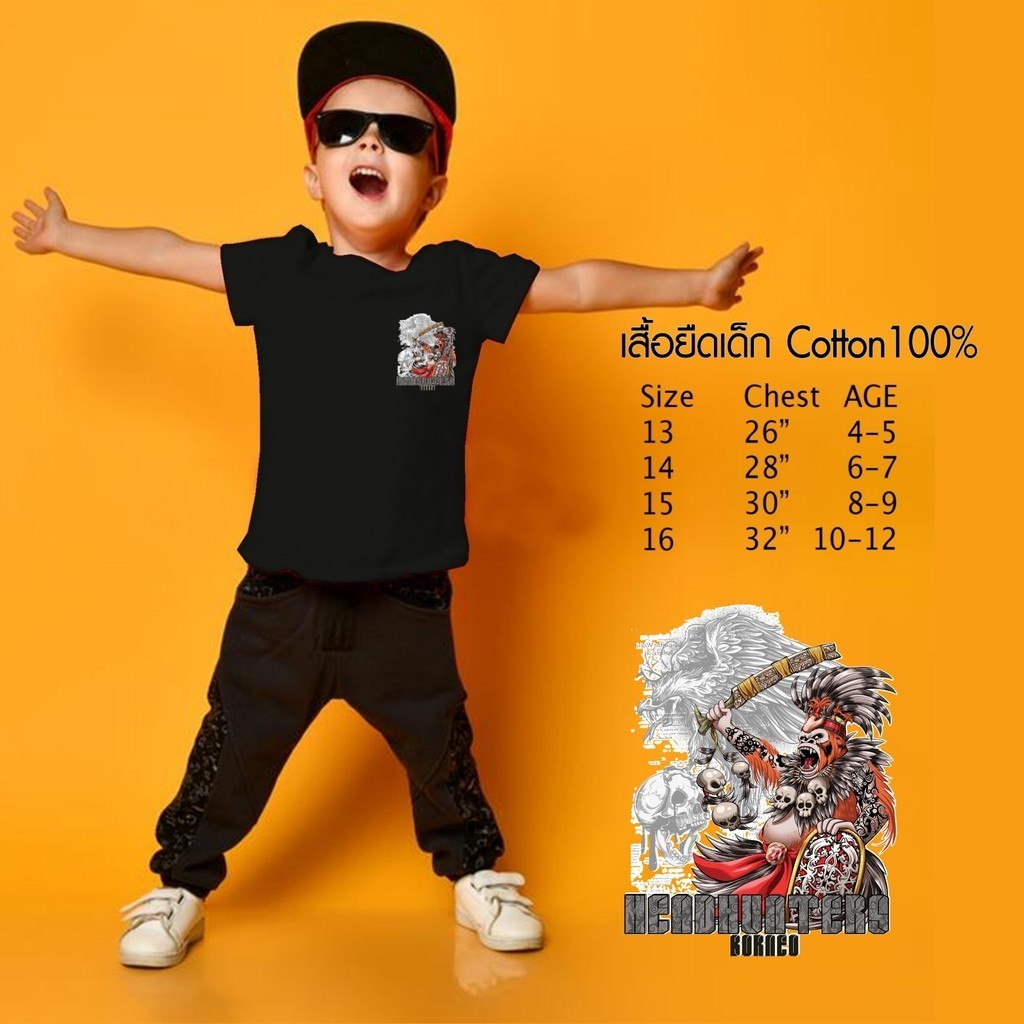 Noppapot Kids เสื้อยืดเด็กน่ารัก เสื้อยืดเด็กสกรีนลายโลโก้ นักษัตร ลายลิง ผ้านิ่มCotton100% ใส่สบาย ไม่ร้อน