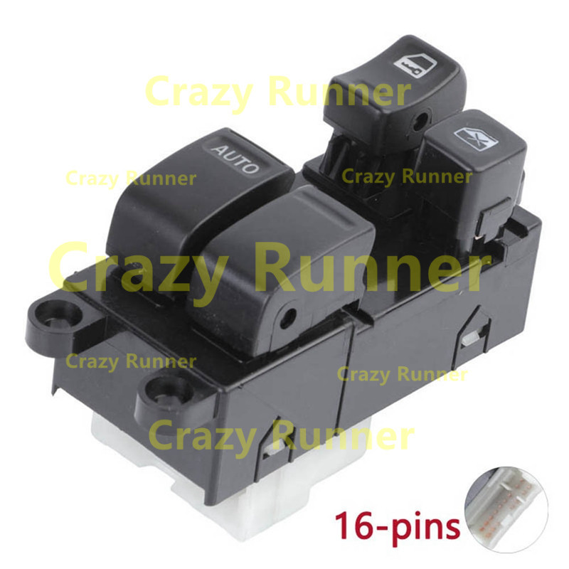 16pins ด้านหน้าซ้าย Power Window Master สวิทช์ควบคุมรถอุปกรณ์เสริมใหม่สําหรับ Nissan SAFARI Y61