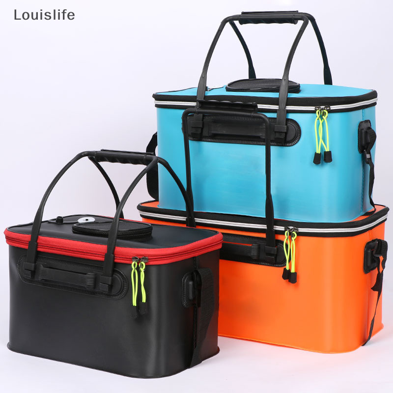 Llph แบบพกพา EVA ตกปลากระเป๋าพับถัง Breathable Live Fish กล่อง Camping คอนเทนเนอร์น้ํา PanBasin Tackle กระเป๋าเก็บ LLP