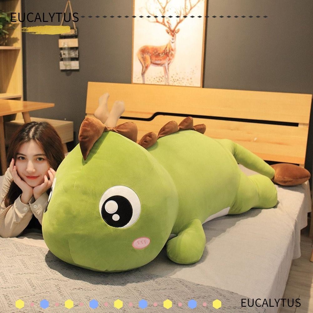 Eutus ตุ๊กตาของเล่นตุ๊กตา, Big Eye PP Cotton Plush ไดโนเสาร์ของเล่น,เด็กของขวัญ 60 ซม.สีเขียวสีชมพูตุ๊กตานุ่ม