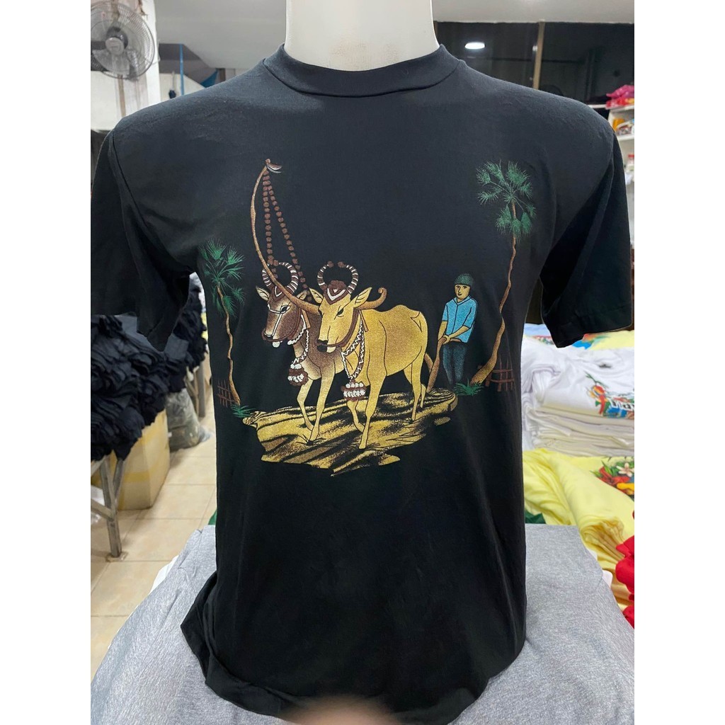 เสื้อยืดวินเทจผ้าบางป้าย3D ปกติ290โปรจุกๆ199 S-5XL