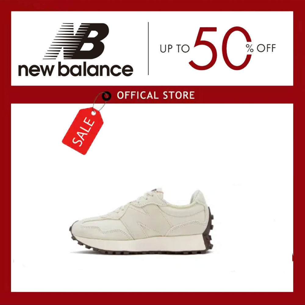 New balance 327 รองเท้าวิ่งลําลองย้อนยุค Sea Salt White