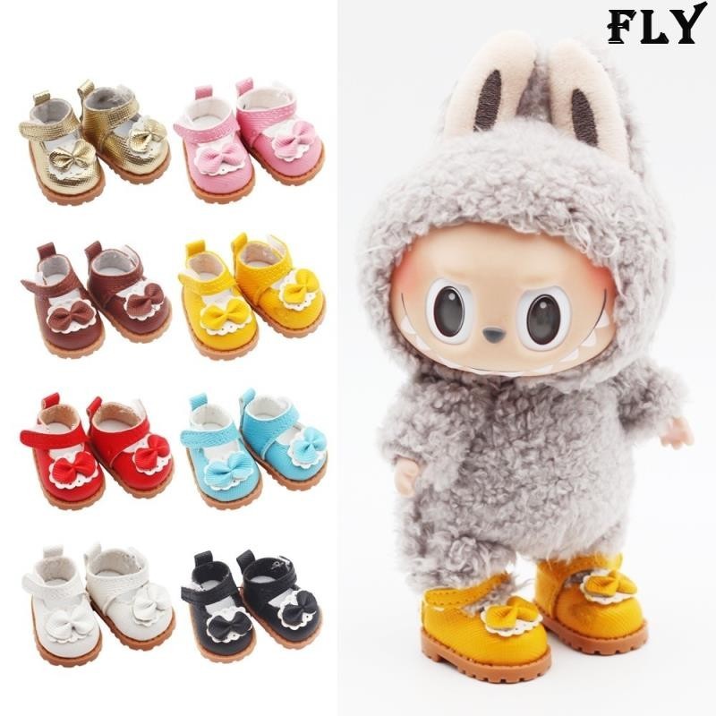 4/5 ซม รองเท้าลาบูบู้ Labubu Mini Finger รองเท้าอุปกรณ์เสริมสําหรับ 17 ซม.เกาหลี Kpop EXO Labubu Plush ตุ๊กตารองเท้าของเล่น