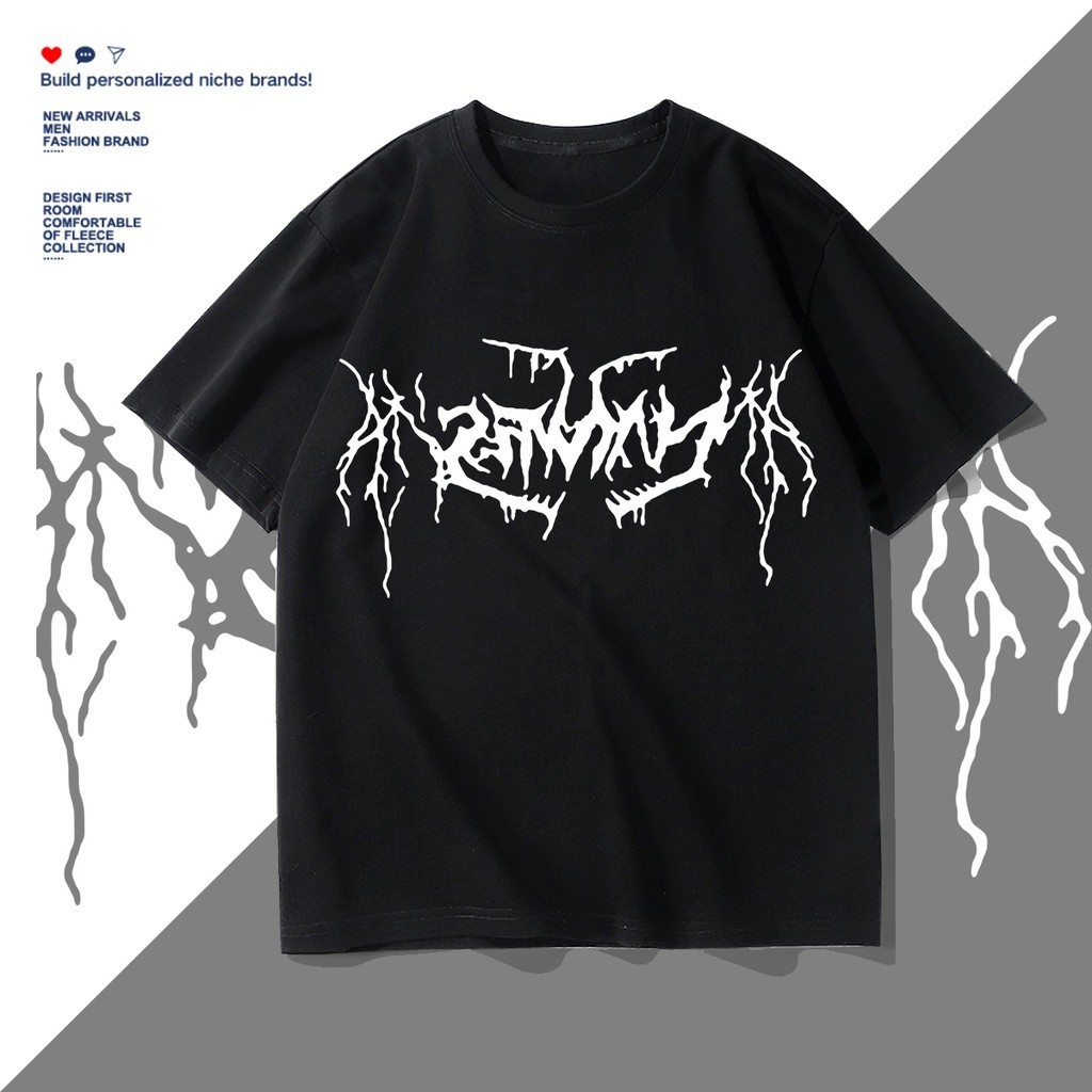 [พร้อมส่ง]D358  เสื้อยืดแขนสั้ง ผ้านุ่มยืดได้ใส่สบายฯ ลายแฟช ไซส์ใหญ่ วินเทจ y2k รัดรูป oversize หลว