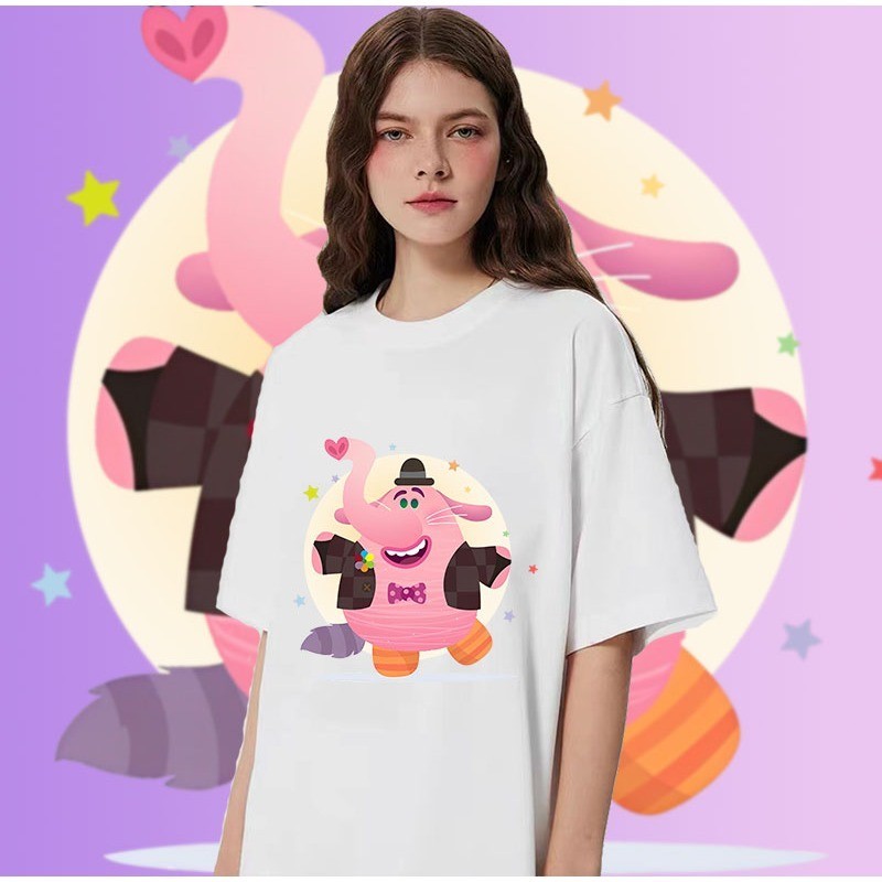 ใหม่ Pixar 's Movie Inside Out 2 เสื ้ อยืดคอ O-neck กราฟิก 100 % สําหรับผู ้ ชายP#27 S-5XLS-5XL