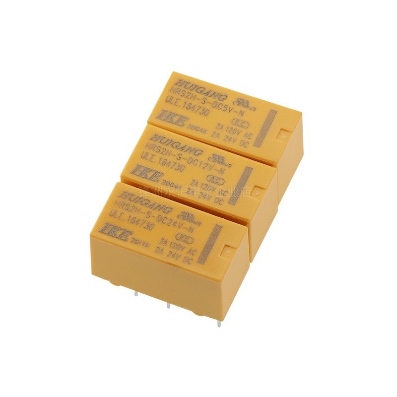 2a Original Huigang รีเลย์ HRS2H-S-DC5V/12V/24V-N 8 Pins HK19F-DC12V-SHG 3V