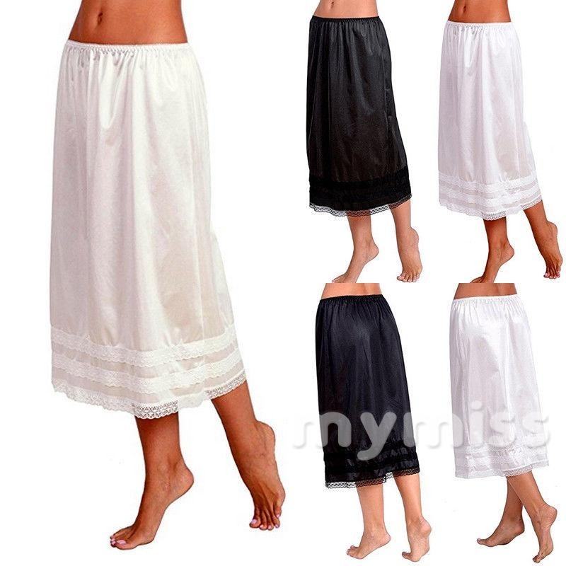 Mymiss1-กระโปรงผู้หญิง สีพื้น ลูกไม้ เอวยางยืด กระโปรงยาวทรงพันรอบตัว