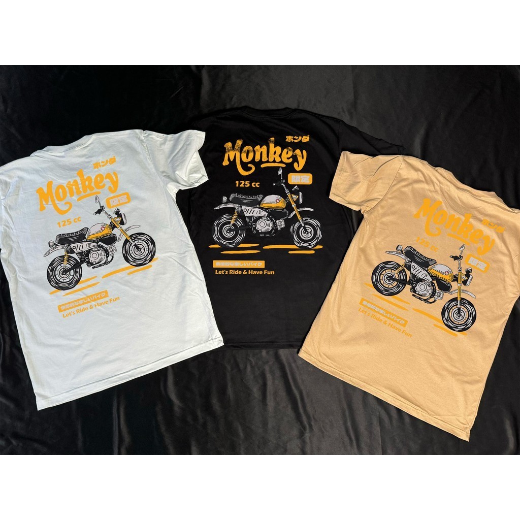 รหัส113 ลายMonkey125 3สี ผ้า preimium cotton100% semi20%