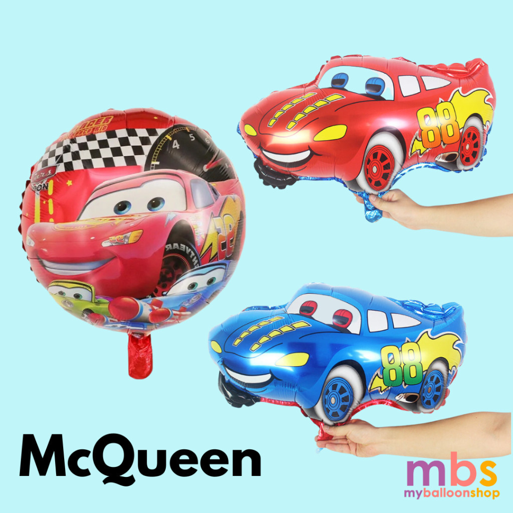 Race Car Movie McQueen ลูกโป่งการ์ตูนฟอยล์