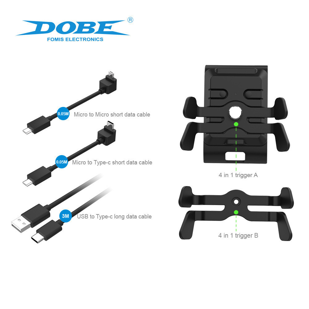 Dobe Controller ปุ่มด้านหลังสําหรับ Xbox One S/X Series S/X สิ่งที่แนบมาเปลี่ยนกลับ Controller Paddle พร้อมสายเคเบิลข้อมูล Type-c