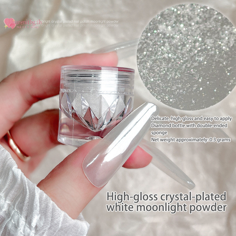 Renbg 1 กล่อง 0.3g Magic กระจกเลื่อม Fine Glitter เล็บ Shining เลื่อมกระจกแป้งสี Plag ตกแต่งอุปกรณ์เสริมเล็บ DIY TH