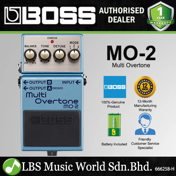 Boss MO-2 Multi Overtone Guitar Effect Pedal Foot Switch โปรเซสเซอร์ (MO2 MO 2)