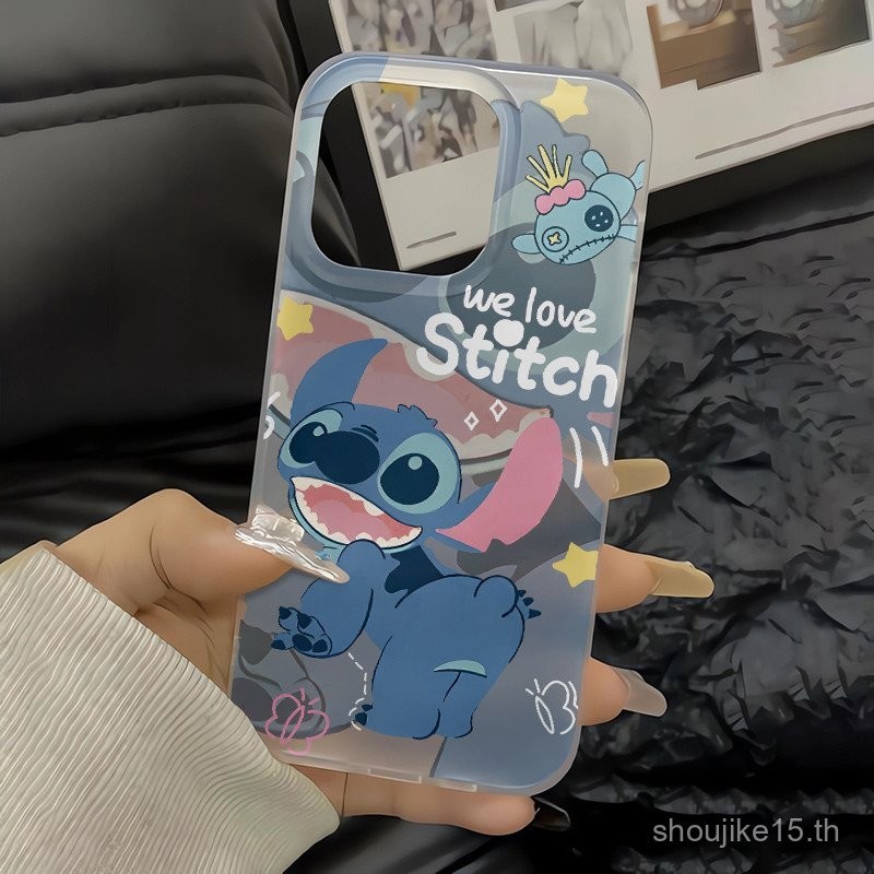 Big Mouth Smile Stitch เหมาะสําหรับ iphone15/14PROMAX เคสโทรศัพท์ iPhone14/15plus การ์ตูน 13pro Frosted 12 Soft Case 11 ที่ไม่ซ้ํากัน 78plusx