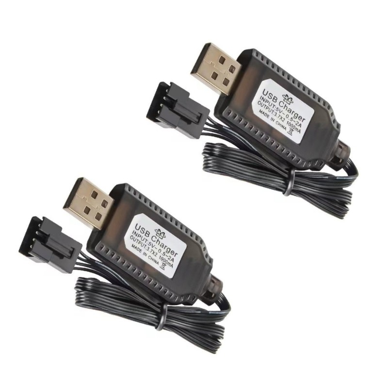 R * 2 ชิ้น USB ชาร์จสายไฟ SM2 0 4P อะแดปเตอร์สําหรับ 7 4V Lithium Polymers