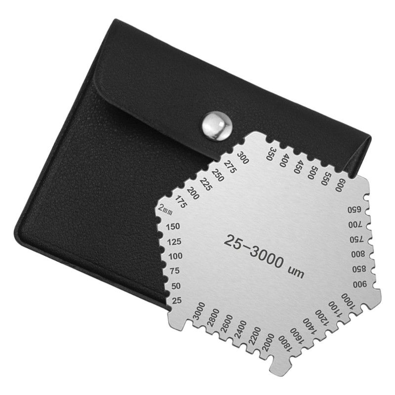 HL เครื่องวัดความหนาสี 25-3000um หวีฟิล์มเปียกหกเหลี่ยม เครื่องมือวัดความแม่นยํา