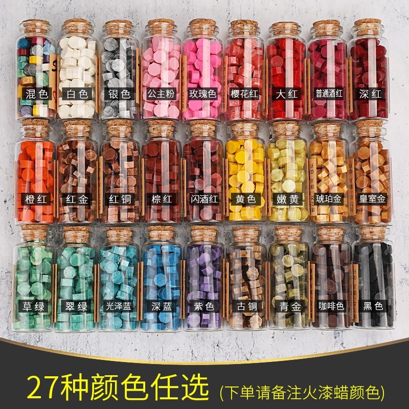 24 สี Retro Wax เม็ดซีลที่กําหนดเอง Lacquer Seal Seal Sealing Wax Seal Lacquer Seal Lacquer Wax Wax 