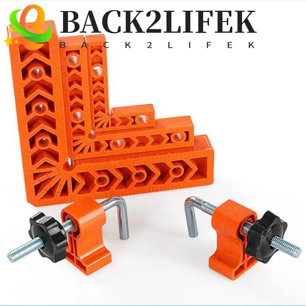 Back2lifek ไม้บรรทัดมุมขวา Locator L-Shaped 3 "4" 6" 8" เสริมติดตั้งงานไม้ล็อคคลิป Sciber เครื่องหมายไม้บรรทัด