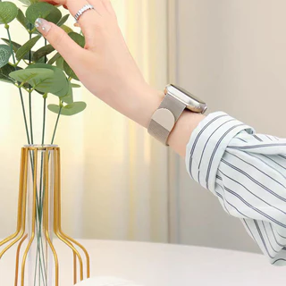 สายรัดสแตนเลส Milanese for IWatch Apple Watch Ultra 3 2 49 มม Series 11 10 9 8 7 46 มม 42 มม 41 มม 38 มม 40 มม 45 มม