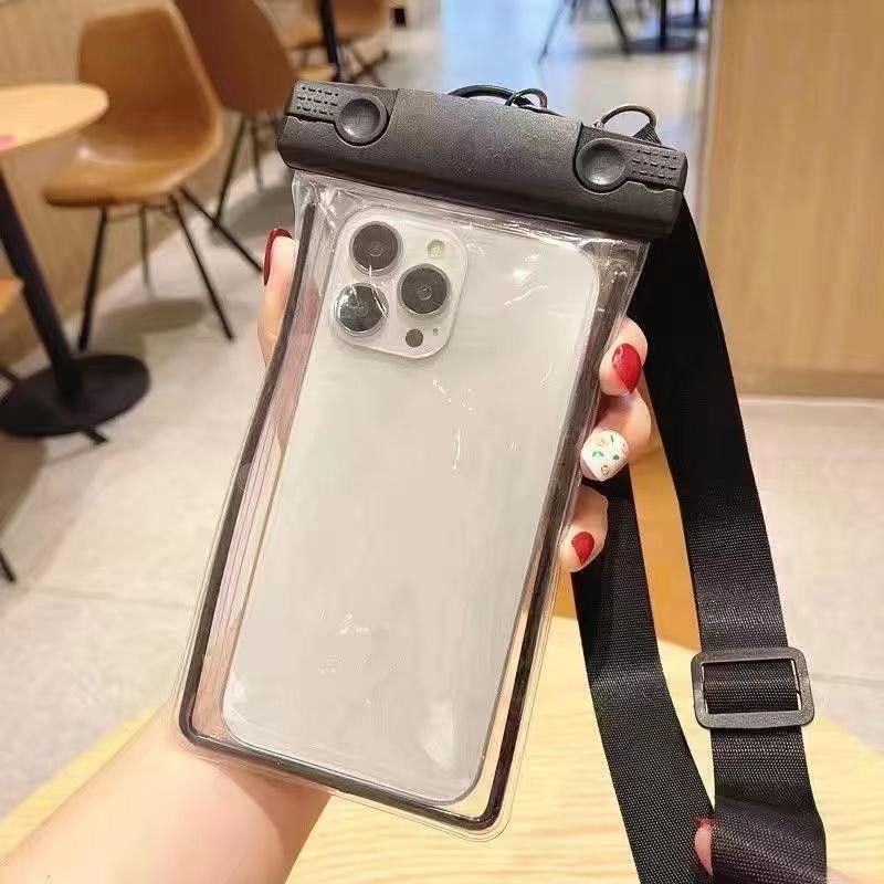 A38 ซองกันน้ำโทรศัพท์มือถือ แบบใส สามารถสัมผัสหน้าจอได้ สินค้า