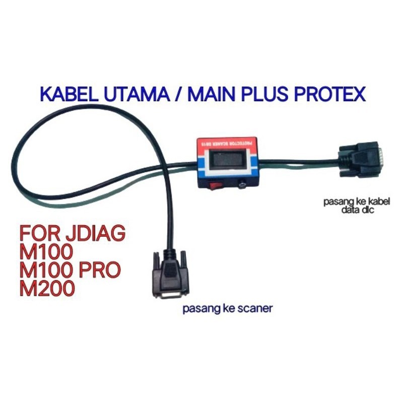 TERMURAH KABEL UTAMA CUSTOM KABEL MAIN PLUS PROTEK UNTUK SCANER JDIAG