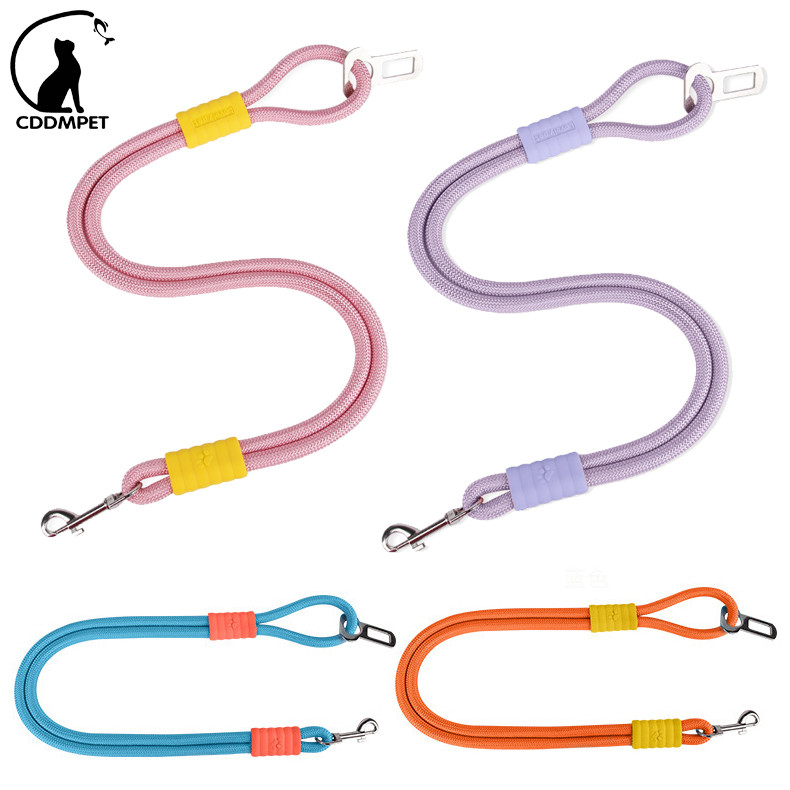 【CDDMPET】เข็มขัดนิรภัยสุนัขสายรัดรถสุนัขเข็มขัดนิรภัยสําหรับรถยนต์ไนล่อนสัตว์เลี้ยงเข็มขัดนิรภัยนิรภัย