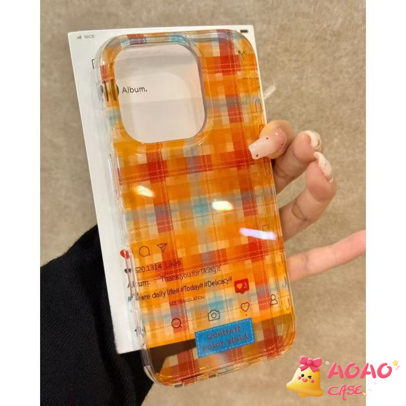 เคส Redmi Note 13 12 11 9 8 10 Pro Max Redmi 12C 13C 12 9C 10C A1 9T 9A 10 9 Poco C65 C55 M3 X5 X6 รูปแบบกริดสดหวาน - รูปที่ 6