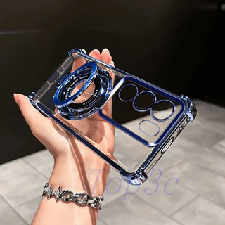 เคส Vivo V29 5G แบบขายึดถุงลมนิรภัยป้องกันการตกเคสโทรศัพท์แบบใส CDSJ