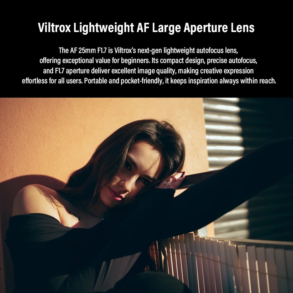 Viltrox 25 มม. f1.7 Air APS-C เลนส์ออโต้โฟกัส 25mm f1.7 for Sony E Mount