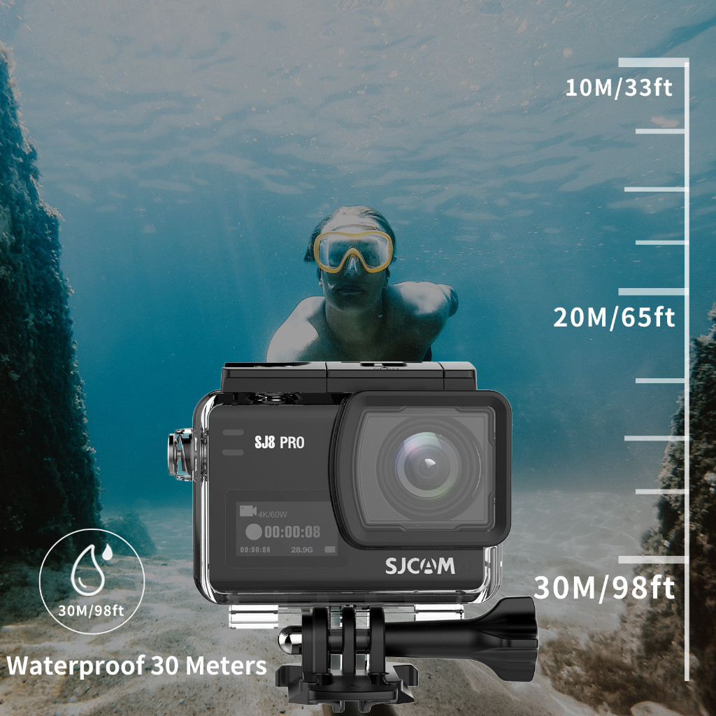 SJCAM SJ8Pro Action Camera 4K60fps SJ8 หน้าจอคู่ กล้องแอคชั่น [3jn83NI6]