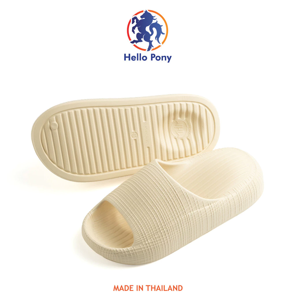 Hello Pony MHM4013 ลายตาราง รองเท้านิ่ม ส่งเร็ว รองเท้าใส่อยู่บ้าน ผู้หญิง รองเม้า แตะ กันลื่น Unisex ใส่สบาย รองเท้าแตะ thumbnail 5