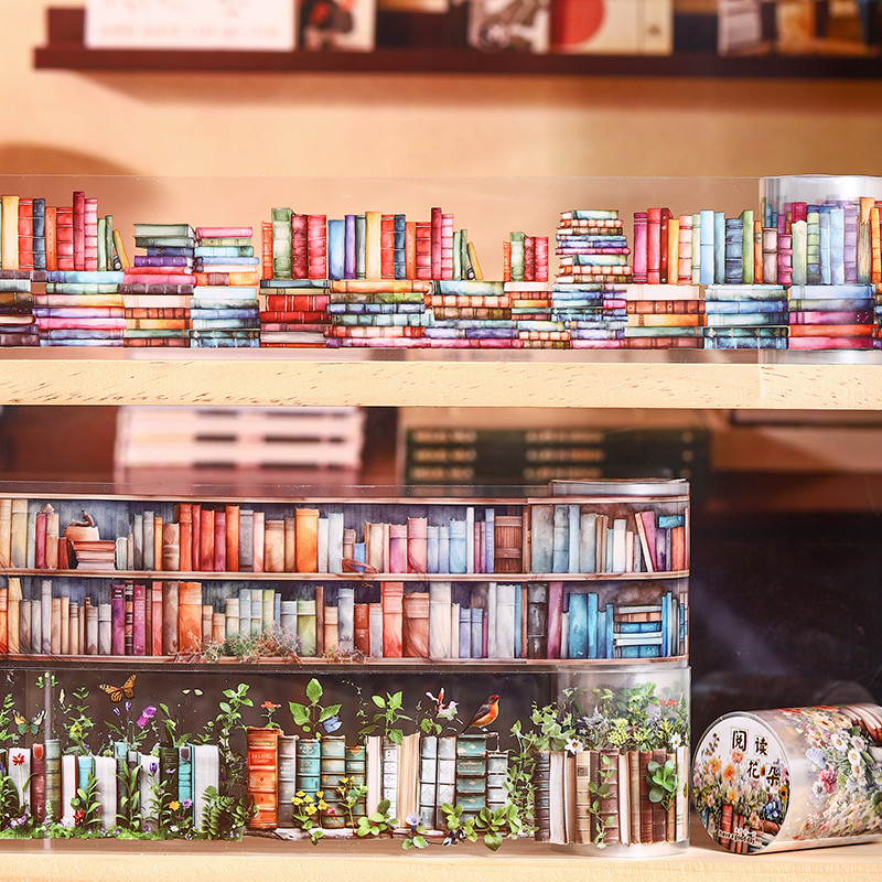 Journal Go 5x200 ซม. Roaming ในทะเลหนังสือ Vintage ภูมิทัศน์ Collage เทป PET Creative Journal Scrapbooking Masking เทป