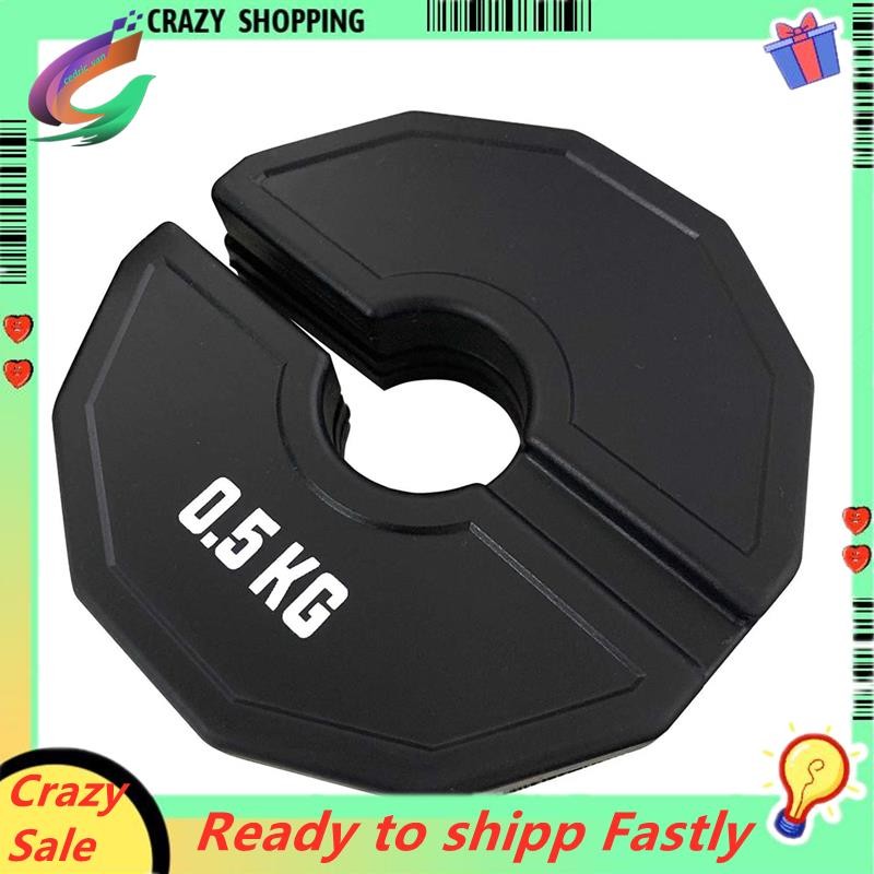 Gym Micro-Plates Dumbbell Fractional Weight Plate Rubber Fractional Weight Plates Add-on Change Blac