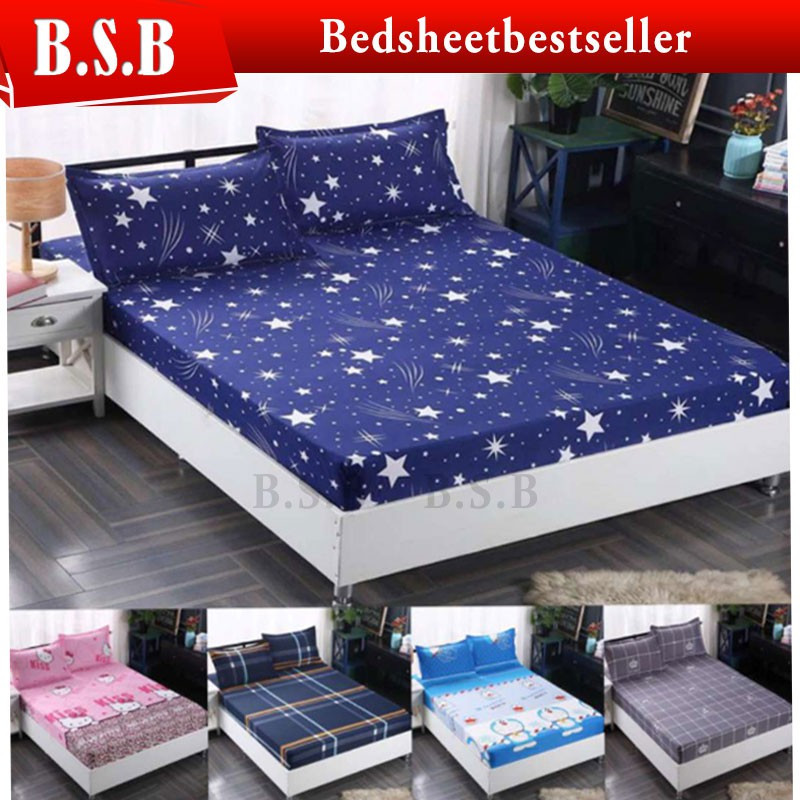 BSB KOREA STYLE DESIGN SINGLE & QUEEN BEDSHEET* SINGLE 2-IN-1 QUEEN 4-IN-1