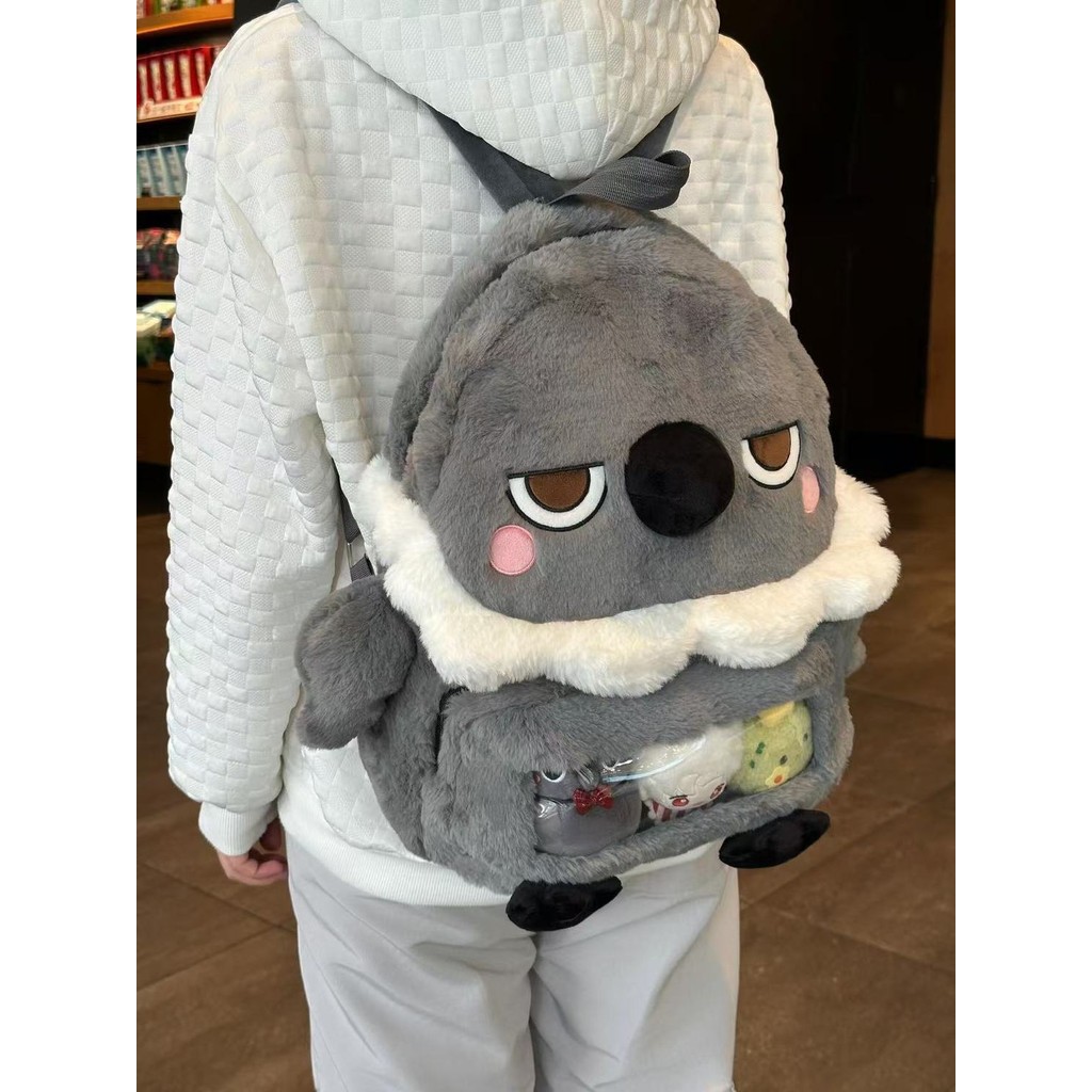 2025 Qin Che Atture Good Crow Plush กระเป๋าเป้สะพายหลัง Love และ Deep Space Plush กระเป๋าการ์ตูนนักเ